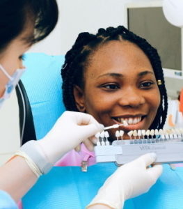 Woman Undergoing Dental Implant